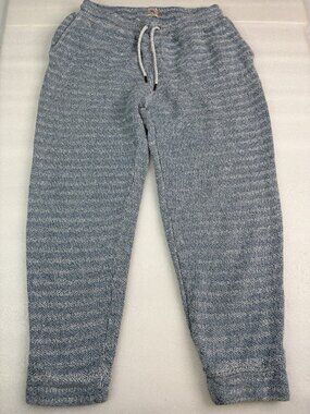Faherty Whitewater Joggers Sweatpants Men’s L Blue White Lounge Beach